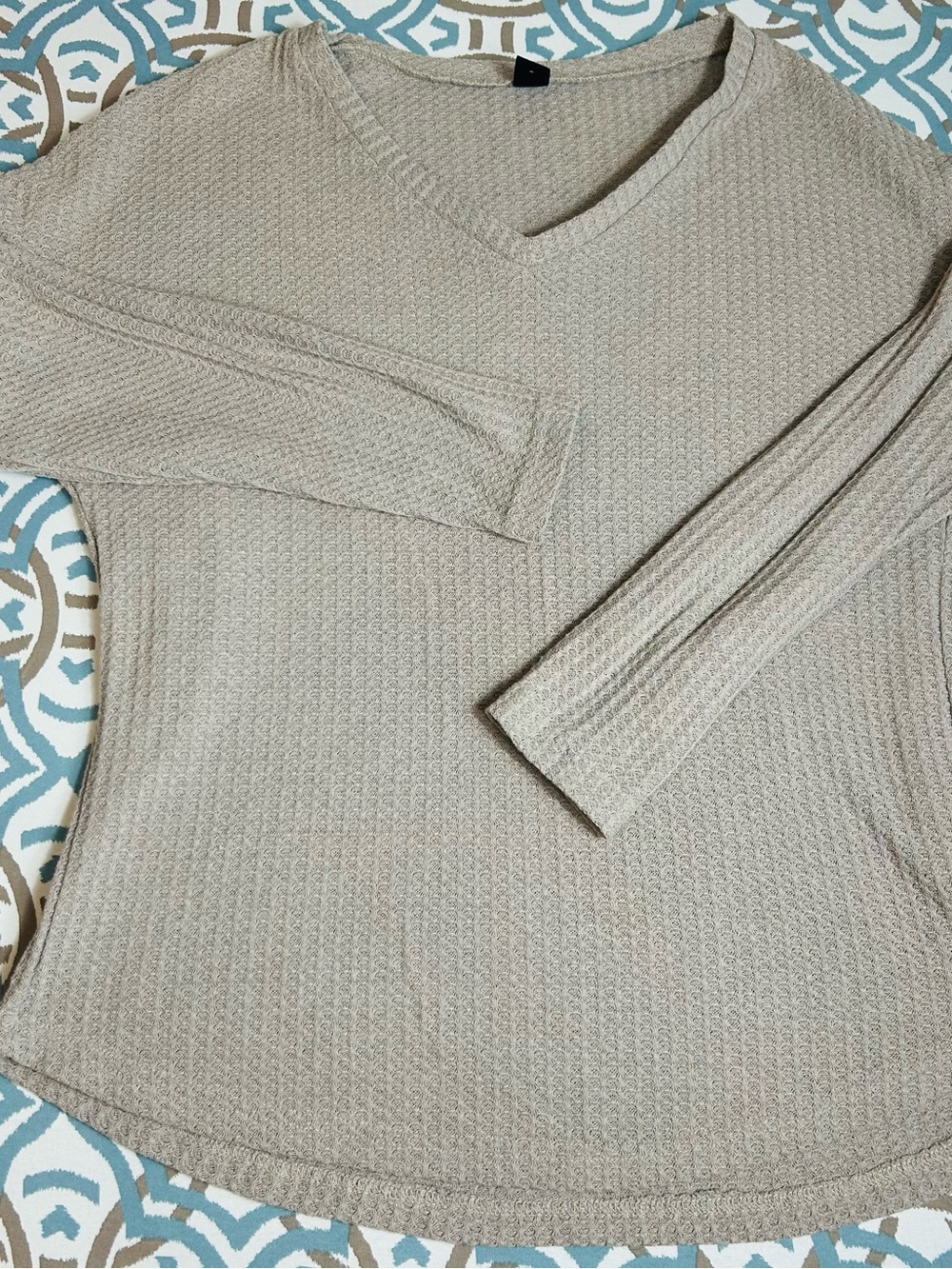 Grey V-Neck Women's Sweater - Classic Lightweight Knit